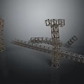 Industrial Metal Construction Scaffolding Equipment With Tower Frames And Bridge Sections