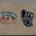 Cute Shaped Carpets With Smiling Hat Character And Dancing Figure For Home Decor