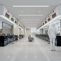 Modern Hall Service Hall 3d model