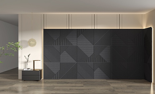 Modern background wall 3d model