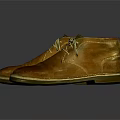 Brown Leather Lace up Shoes With Classic Design For Daily Use