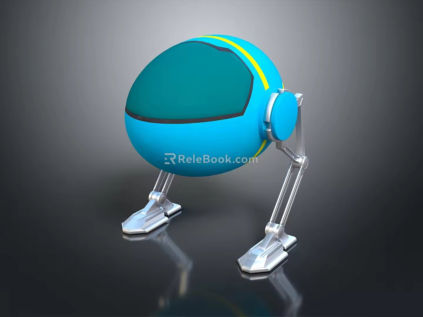 Robot Assistant Small Robot Butler Robot Butler Figure Game Figure 3d model