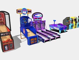 Modern game arcade 3d model