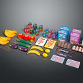 Essential Household Supplies Including Fresh Fruits Vegetables Canned Goods And Daily Items