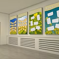 Front Desk Reception Area With Green Wall And Company Name Signage