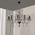 French chandelier 3d model