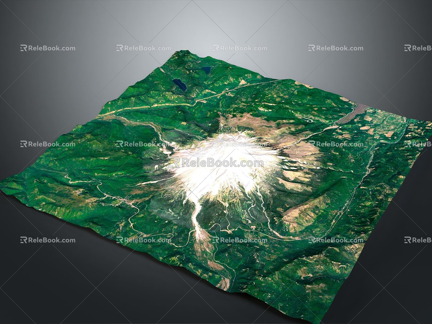 Geography, topography, mountain shape, ridge, ridge, valley, mountain range, canyon, geomorphology, mountain peak, mountain body 3d model