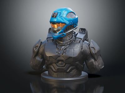 Modern Game Role Sergeant Chief Sci-fi Warrior model