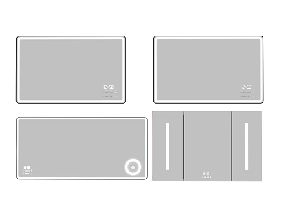 Modern Household Control Panels With Diverse Designs And Functional Features 3d model