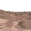 Breathtaking Desert Mountain Landscape At Sunset With Golden Sky And Vast Horizon