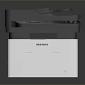 Samsung Multifunction Laser Printer With White And Black Design For Computer Office Use