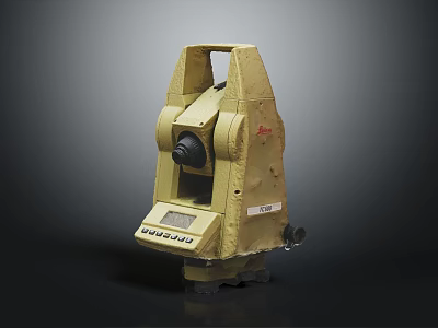 Topcon Electronic Surveying Instrument With Precision Measurement Features 3d model