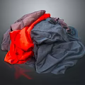 High Quality Colorful Clothing Fabric Stacked With Red Gray Purple Textiles