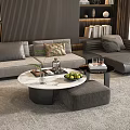 Modern Coffee Table Round Coffee Table Letters Coffee Table Marble Coffee Table Coffee Table Ornaments 3d model