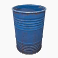 Industrial Equipment Blue Ribbed Steel Barrel For Durable Storage And Transport