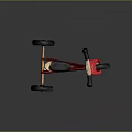 Red Kids Tricycle Featuring Sturdy Frame Black Wheels And Comfortable Seat