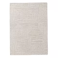 Square Rug With Intricate Geometric Lines Pattern In Neutral Tone For Home Decor 3d model