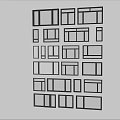 Modern windows combination windows glass windows floor-to-ceiling windows balcony windows bay windows bedroom windows sliding windows casement windows doors and windows 3d model