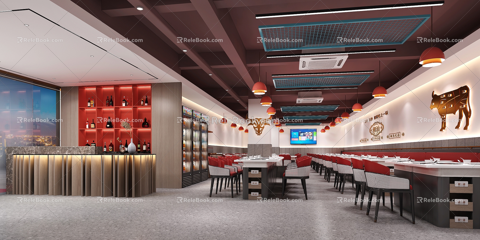 Chaoshan Beef Hot Pot Restaurant 3d model