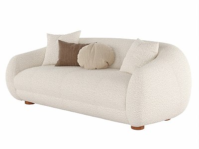 Multi-person cloth sofa model