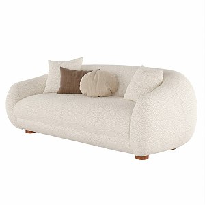 Multi-person cloth sofa 3d model