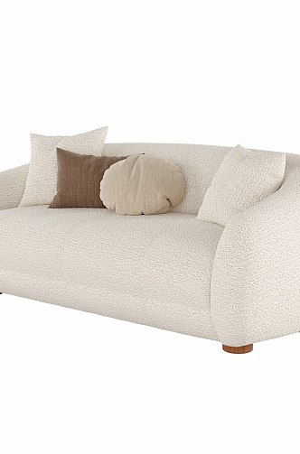 Multi-person cloth sofa 3d model