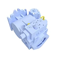 Light Blue Industrial Hydraulic Pump Component With Shaft And Valves