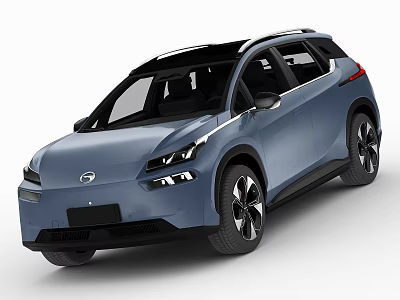 Light Blue Electric SUV With Sleek Design 3d model Light Blue Electric SUV With Sleek Design 3d model