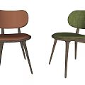 Modern Leisure Chairs With Wooden Frame And Upholstered Seats In Various Designs