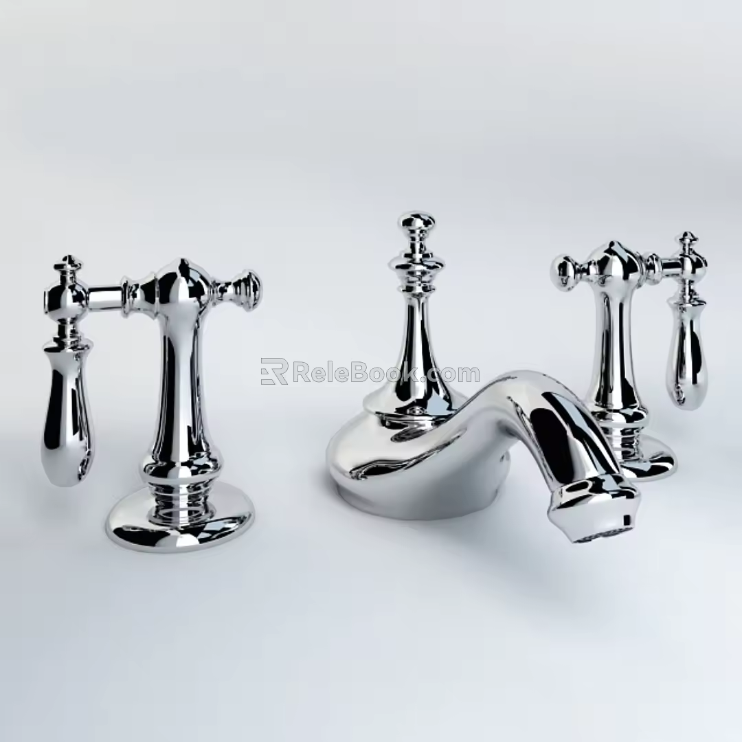 Kohler bathroom sink spout artifact 3d model