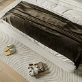 Modern Bedroom Interior Design With Comfortable Bed Decorative Artwork And Soft Lighting