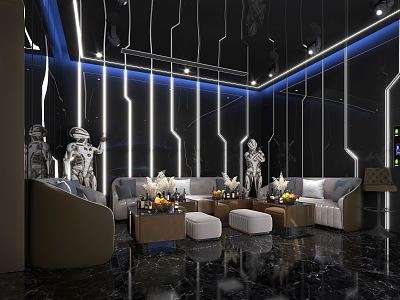 Modern KTV rooms 3d model