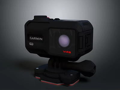 Garmin VIRB Action Camera with Durable Design and Secure Mount for Outdoor Sports Recording 3d model