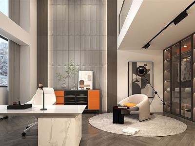 Modern Studio Duplex Living Room Studio model