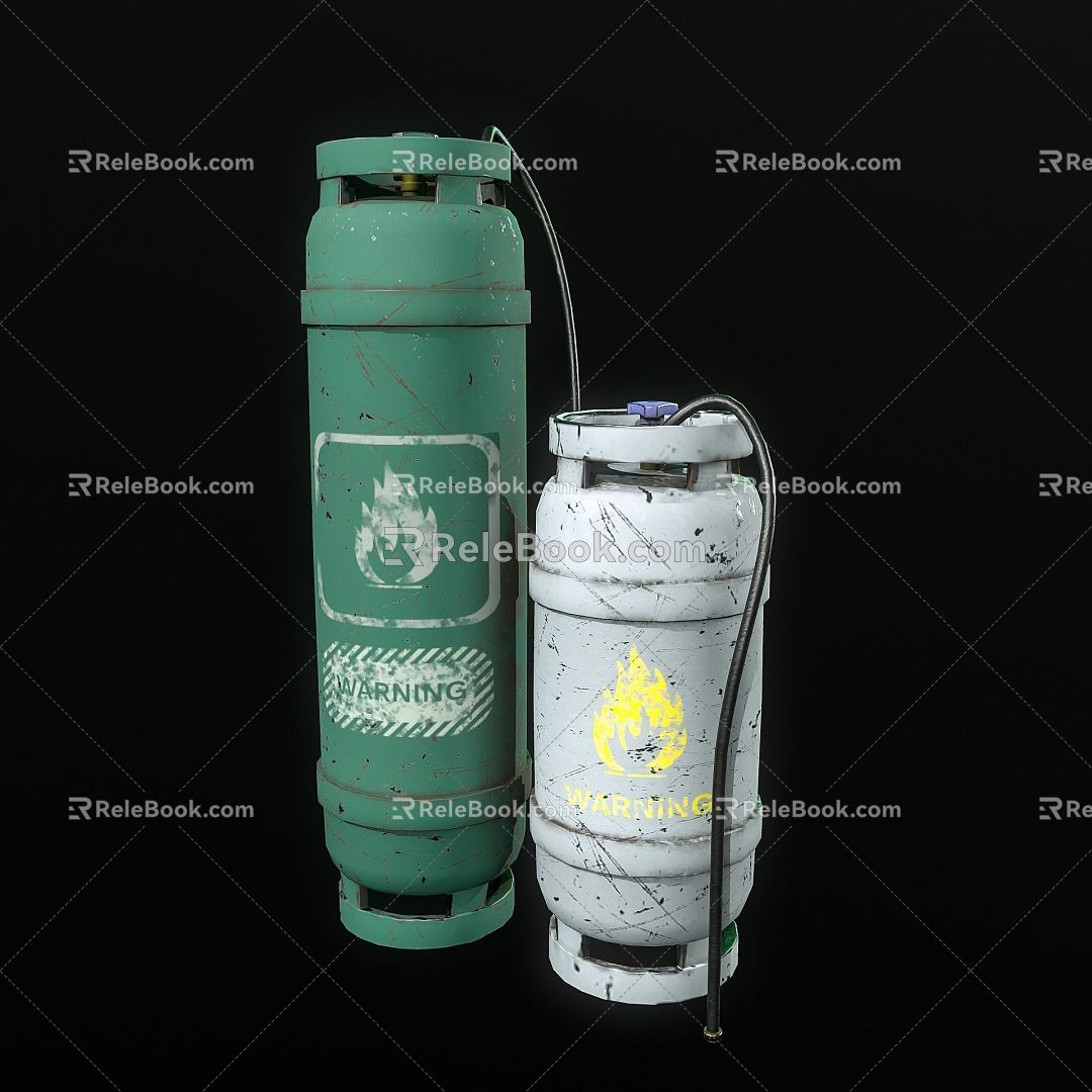 Modern Gas Tank Modern Realistic Gas Tank Gas Tank Equipment Industrial Flammable and Explosive Goods 3d model