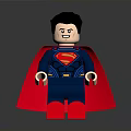 Lego Superman Action Figure With Blue Costume Red Cape And Superhero Logo