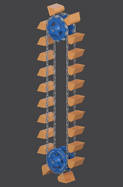 Industrial Metal Racks with Vertical Brown Baskets for Efficient Storage Organization 3d model