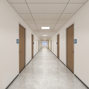 Modern aisle 3d model