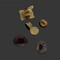 Premium Gold Foil Wrapped Chocolates with Dark Paper Cups and Artisanal Packaging
