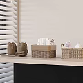 Modern Storage Frame Book Doll Rattan Frame 3d model