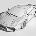 Modern sports car 3d model