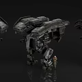 Giant Mech Game Movie Characters With Human Figure For Size Comparison