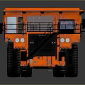 Orange Heavy Duty Mining Truck With Large Tires And Cabin