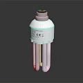 modern energy-saving lamp fluorescent lamp 3d model