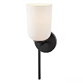 Modern Wall Sconces with White Shades and Metal Finishes in Multiple Colors