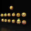 Expression Bag Expression Bag Cartoon Expression Emoji Expression Bag E-commerce Expression Bag Cute Expression Bag Yellow Expression Bag Expression Bag Material 3d model