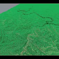 Aerial Planning of Mountainous Terrain with Winding Rivers and Natural Landscapes