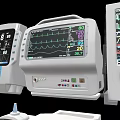 Medical Monitoring Devices Multi Parameter ECG Monitors With Digital Screens And Various Clinical Models