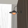 Modern Wall Lamp Round 3d model