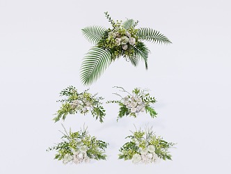 floral flower bouquet ornaments flower insert flower beauty Chen 3d model